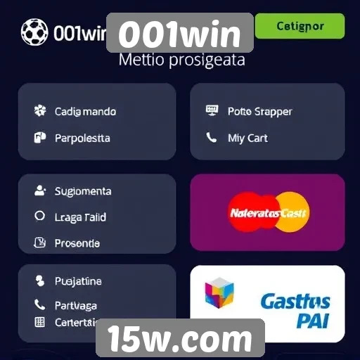 Métodos de pagamento disponíveis no 001win